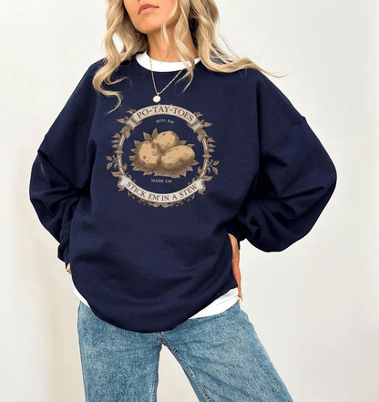 Lord of the Rings Potato Shirt, Funny Hobbit Quote Graphic Tee Tolkien Movie Lover Gift Vintage Rustic Design Cozy Unisex Tee