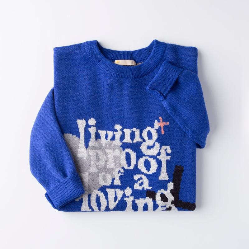GLO Jacquard Sweater | Christian Knit Sweaters, Living Proof, Fruit of the Spirit, Jesus is King Designs, Super Soft Cozy Religious Apparel Gifts for Women & Men