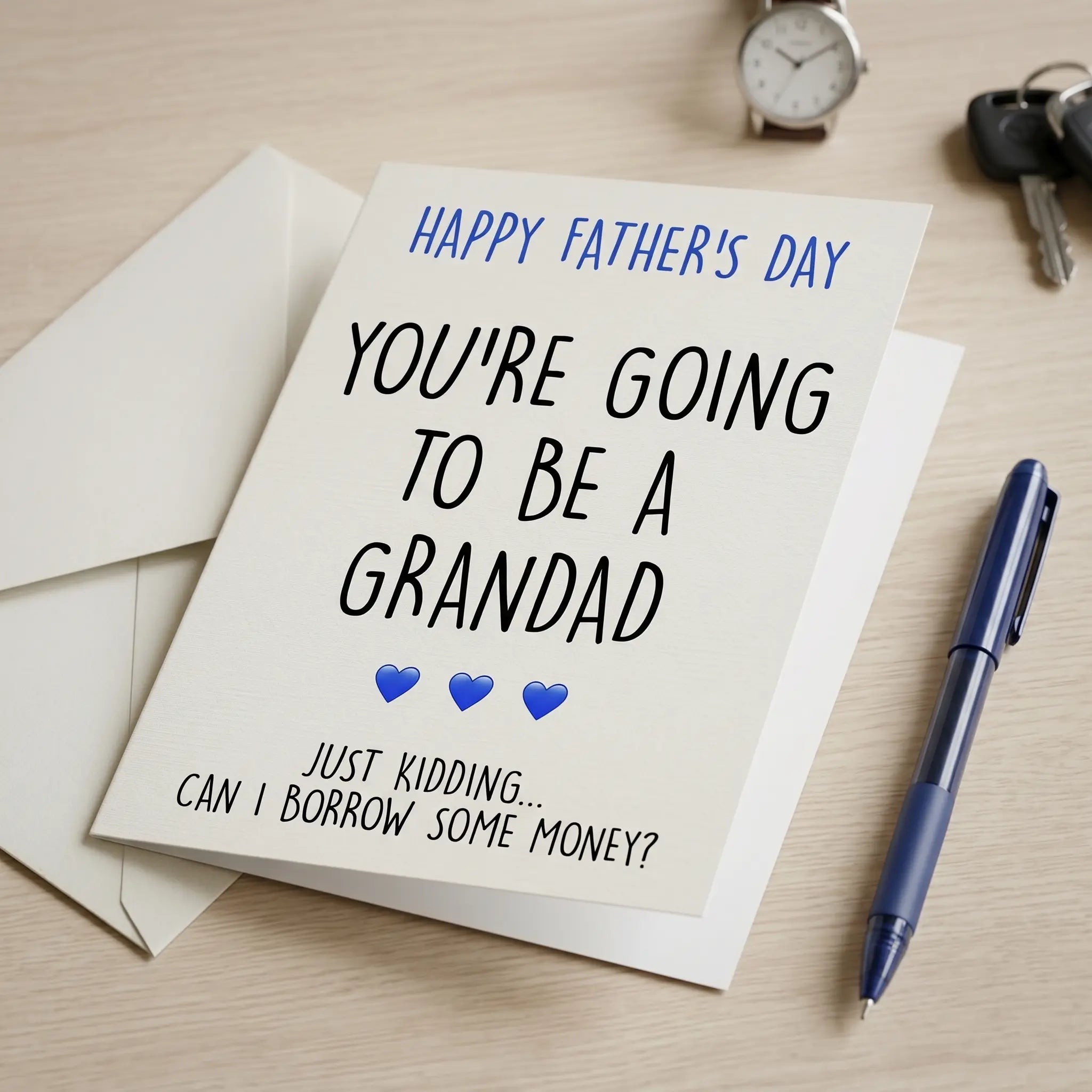 (5 x 7 inch)Funny Father's Day Card, Nursing Home Humor, Sibling Rivalry Card for Dad, Handmade Funny Card for Dad