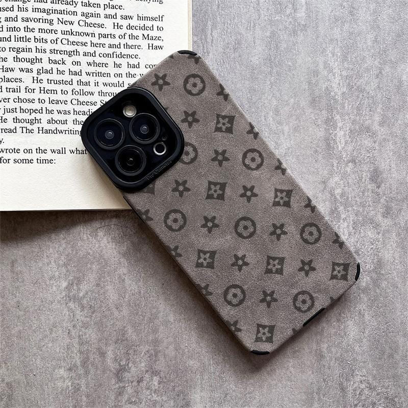 Luxury And Understated Floral Pattern Case Made of TPU and leather the touch is as delicate and skin friendly as velvet suitable for Apple 17 16 15 14 13 12 11 Pro Max Plus X XS MAX