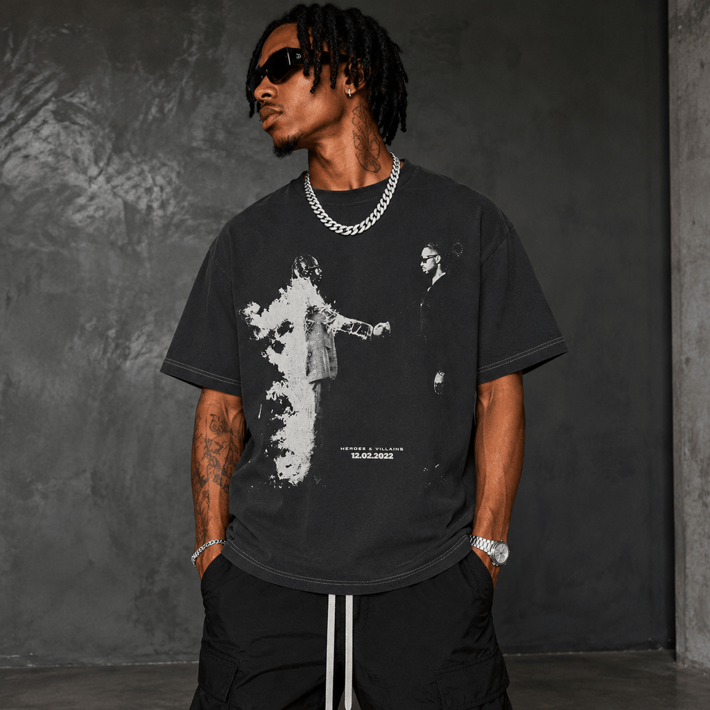 Vintage Hip-Hop Graphic T-Shirt