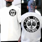 F*ck Your Feelings Skull Tee - Bold Statement Graphic T-shirt | Limited Edition Streetwear Casual Angel graphic tee shirts men