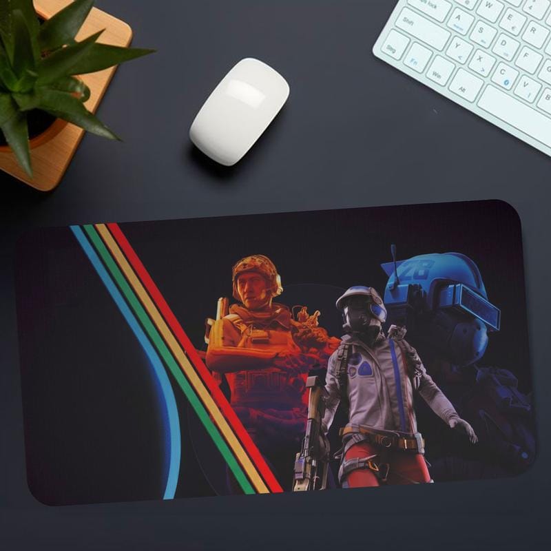 Arc Raiders Gaming-Schreibtischunterlage, Mauspad im Helm-Design, rutschfestes, verdicktes, großes Mauspad mit festem Rand, ideal zum Schreiben, für Büro, Studenten und Gaming