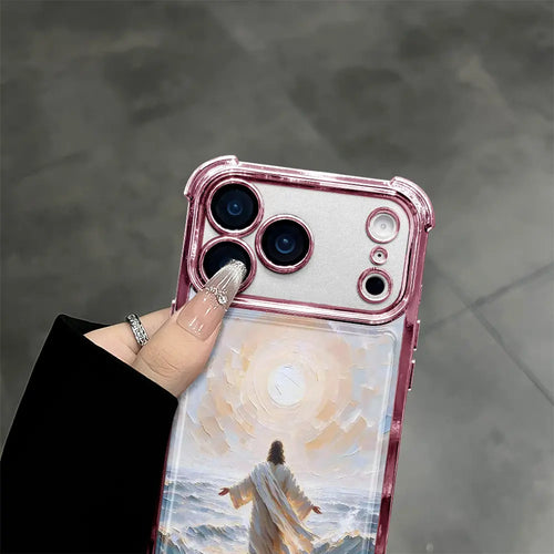 "God's Plan" Jesus Walking on Water Phone Case - Shockproof Camera Protection Cover
