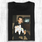 RETRO GAME Unisex Oversized T-Shirt &amp; Sweatshirt mit Rundhalsausschnitt und Printdesign, hochwertiger Druck, atmungsaktives Langarmshirt für lässigen Tragekomfort, Streetwear-Mode für Damen und Herren, Top für den Alltag 091602 