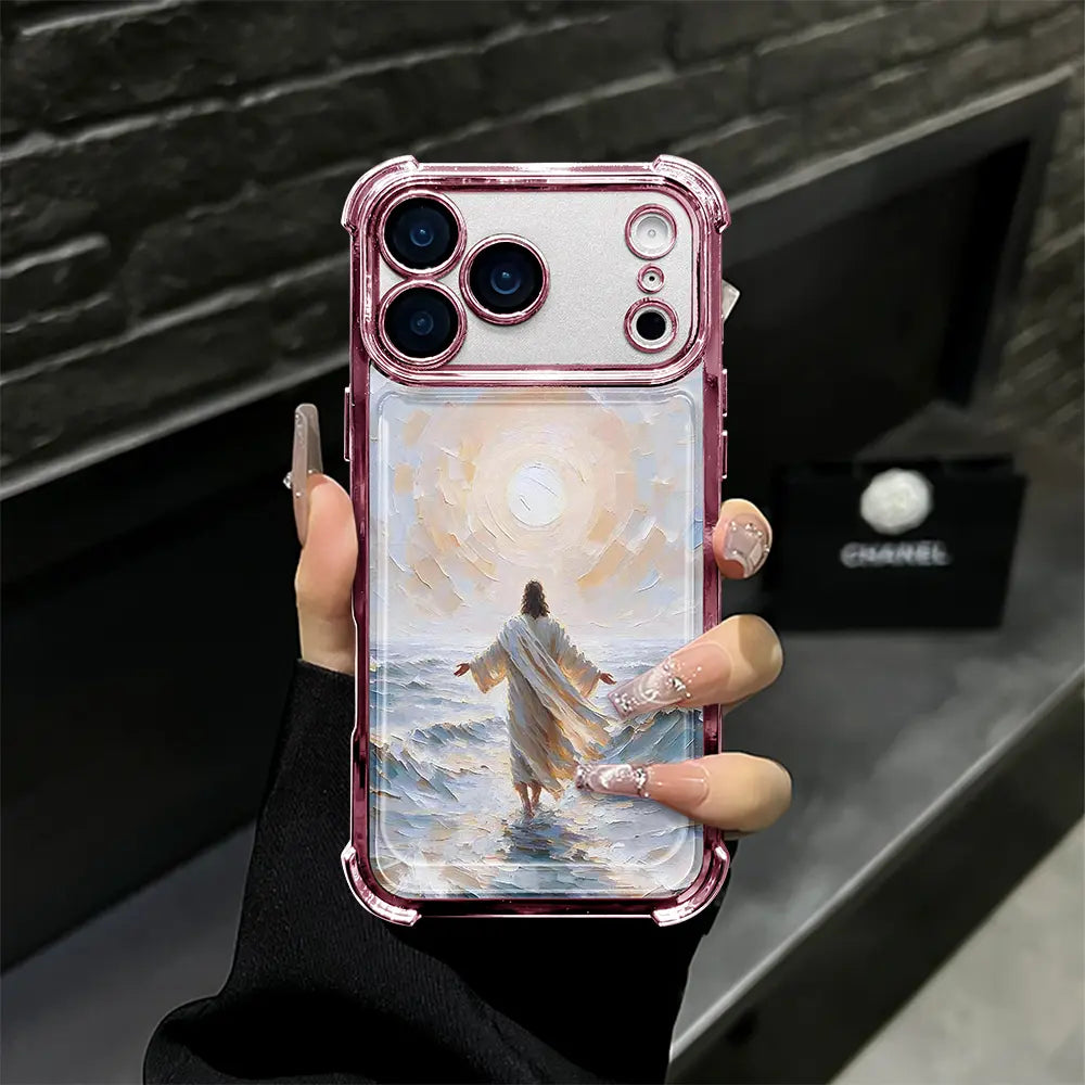 "God's Plan" Jesus Walking on Water Phone Case - Shockproof Camera Protection Cover