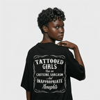Tattooed Girls Sarcastic Graphic T-Shirt