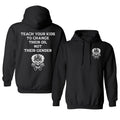 Teach Your Kids To Change Their Oil Not Their Gender Bold Statement Hoodie, Printed Graphic Hoodie, Daily Casual Cotton Menswear