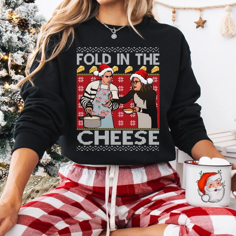 Vintage-Shirt „Einfach zusammenfalten“, Weihnachtsshirt „Beste Wünsche, herzliche Grüße, Ew David“, lustiges Weihnachtsshirt 