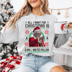 Baby Billy – Alles, was ich mir zu Weihnachten wünsche, ist eine 8-Ball-Kugel und 2 Millionen Dollar – Weihnachtspullover, lustiger Onkel Baby Billy – hässlicher Weihnachtspullover, The Righteous Gemstones – Weihnachten 