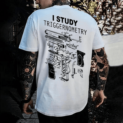 I Study Triggernometry Shirt, Funny Gun Lover T-Shirt, Pro 2A Sweatshirt, Tactical Hoodie for Men