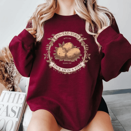 Lord of the Rings Potato Shirt, Funny Hobbit Quote Graphic Tee Tolkien Movie Lover Gift Vintage Rustic Design Cozy Unisex Tee