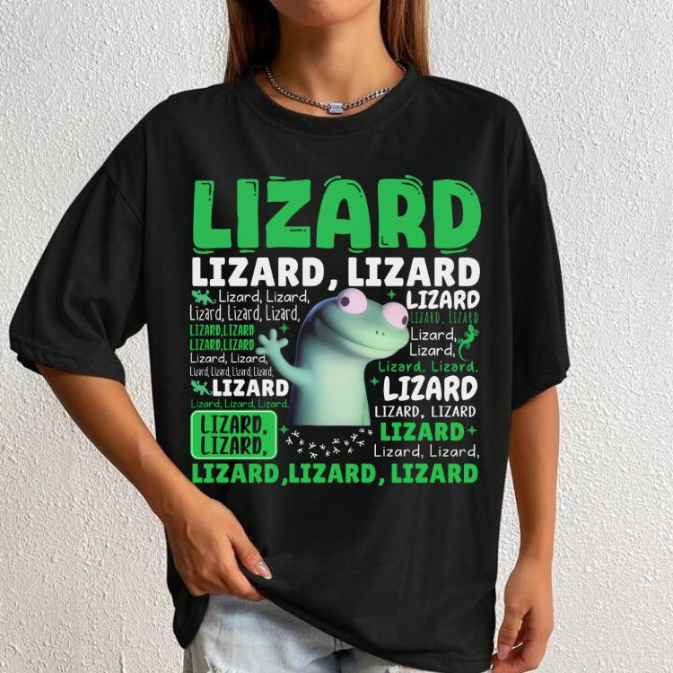 Lizard Lizard Lizard Shirt, Meme Tee, Funny Weirdcore Y2K Aesthetic Gift Sweatshirt Hoodie