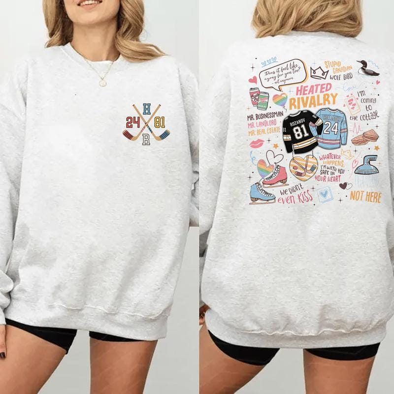 Romance Heated Rivalry Shirt, Hollanov Couple Romance Book Sweatshirt, Hockey Rivals Couple Tee, Movie Book Fans Gift