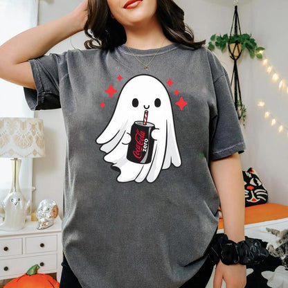 Halloween Ghost Shirt, Ghost Tee, Funny Skeleton Halloween T-Shirt, Spooky Graphic Top, Funny Paranormal Apparel