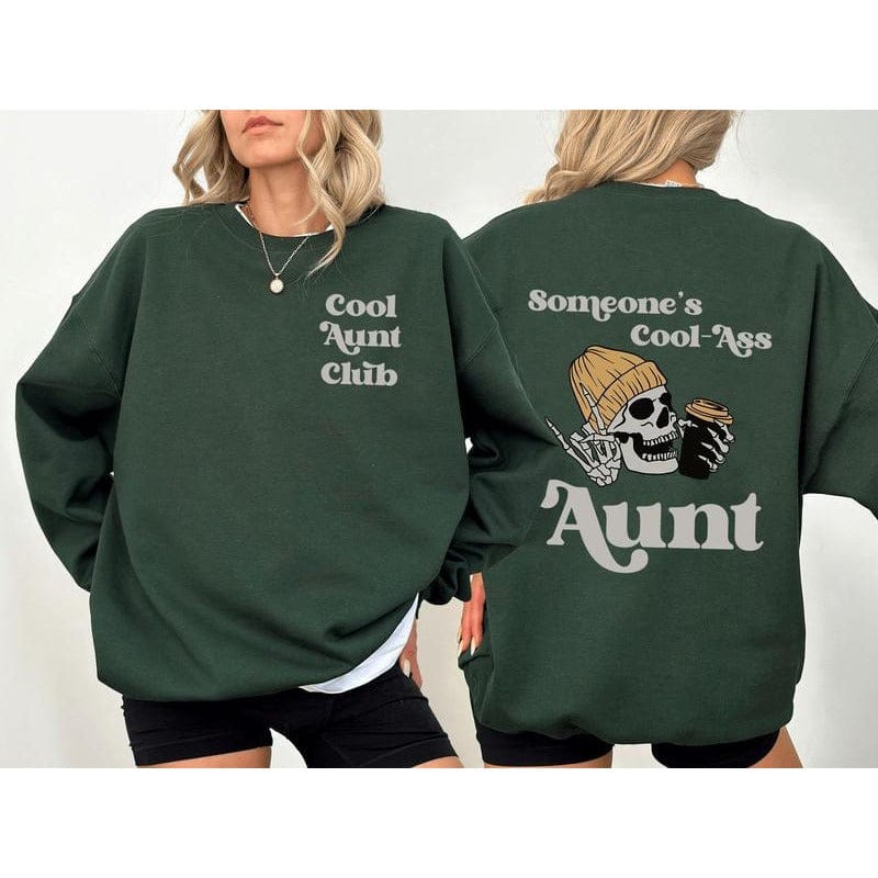 Jemand ist eine coole Tante – Vorder- und Rückseite-Shirt 