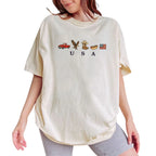 ChicCotton USA Icons Comfort Colors Shirt, American Flag T-shirt, 4th Of July Graphic Tee, Country Clothing, Western Outfits, Independence Day Shirt