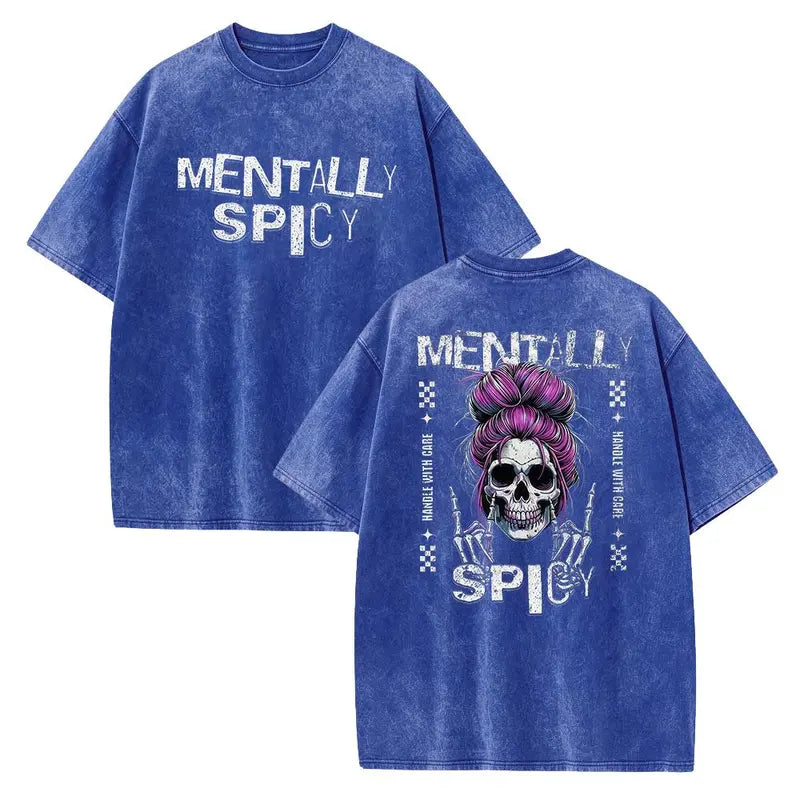 Fiery Soul" Skull — Satirical Dark Humor T-Shirt