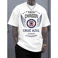 Cruz Azul Papa Chingon T Shirt Men Soccer Dad Graphic Tee Cotton Casual Summer Sports Streetwear Father’s Day Gift