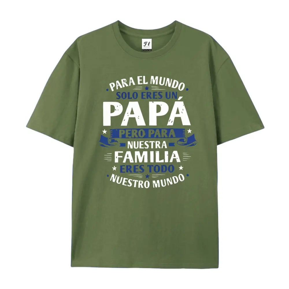 Latino Dad Spanish Graphic T-Shirt, Father's Day Birthday Gift For Him, Cotton Tee