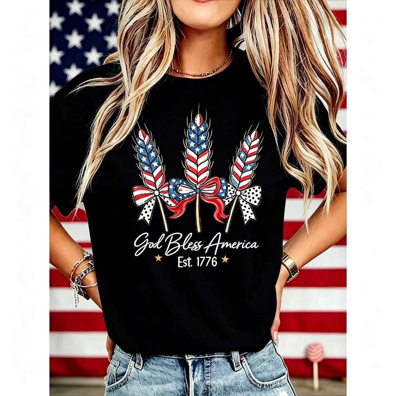 God Bless America T-Shirt Sweatshirt Hoodie | USA 250th Anniversary Patriotic Tee