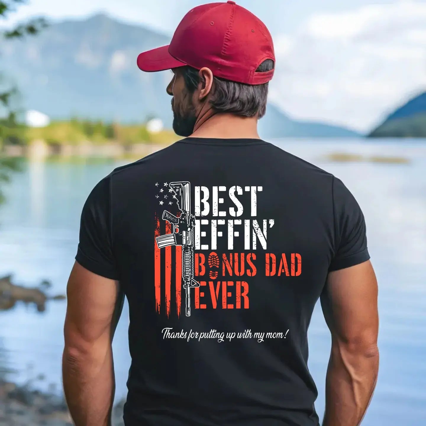 Effin’ Bonus Dad Ever Vintage T-Shirt, Funny Stepdad Shirt, Father’s Day Gift, Bonus Dad Appreciation Tee, Classic Unisex T-Shirt, Menswear Top