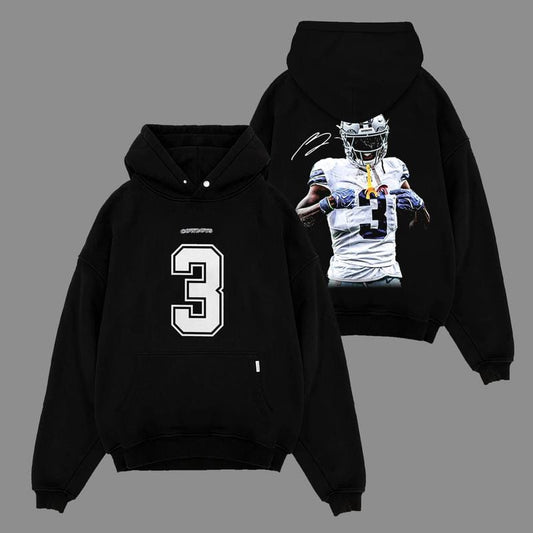 George Pickens 3 Celly For Cowboys Game Day Fits Cotton Hoodie Sweatshirt T-Shirt (Made In US), Cowboys Fans Outfit, Gift For Cowboys Fans, Football Fans, Football Game Day Graphic Tee