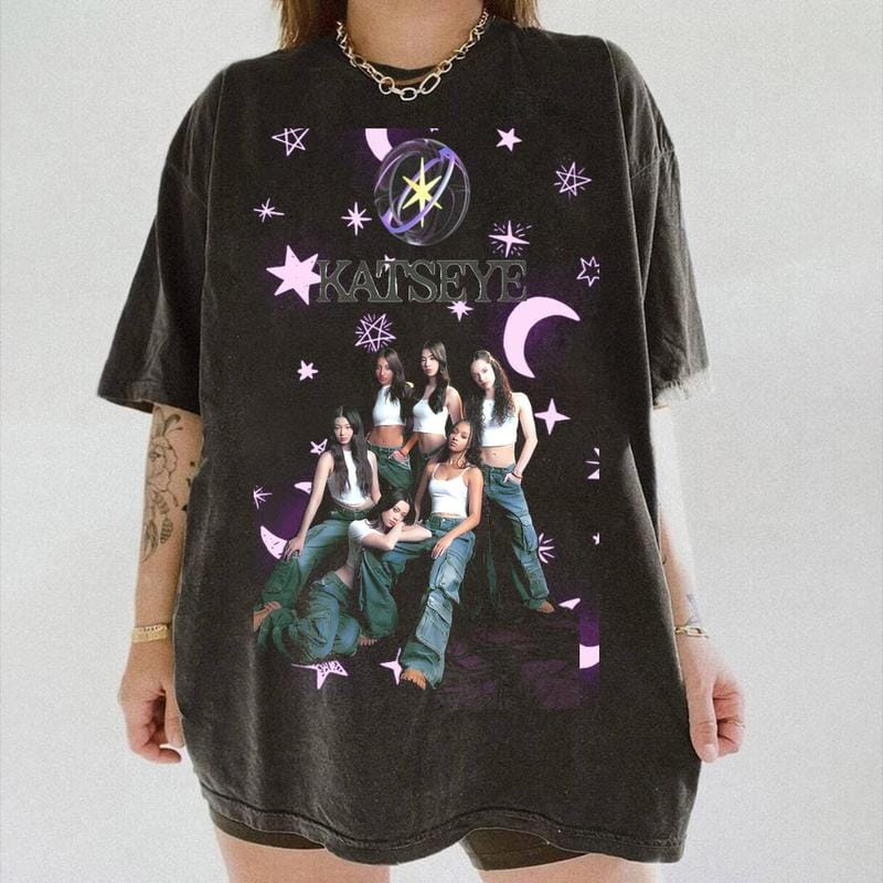 KATSEYE Streetwear Oversized Graphic Tee