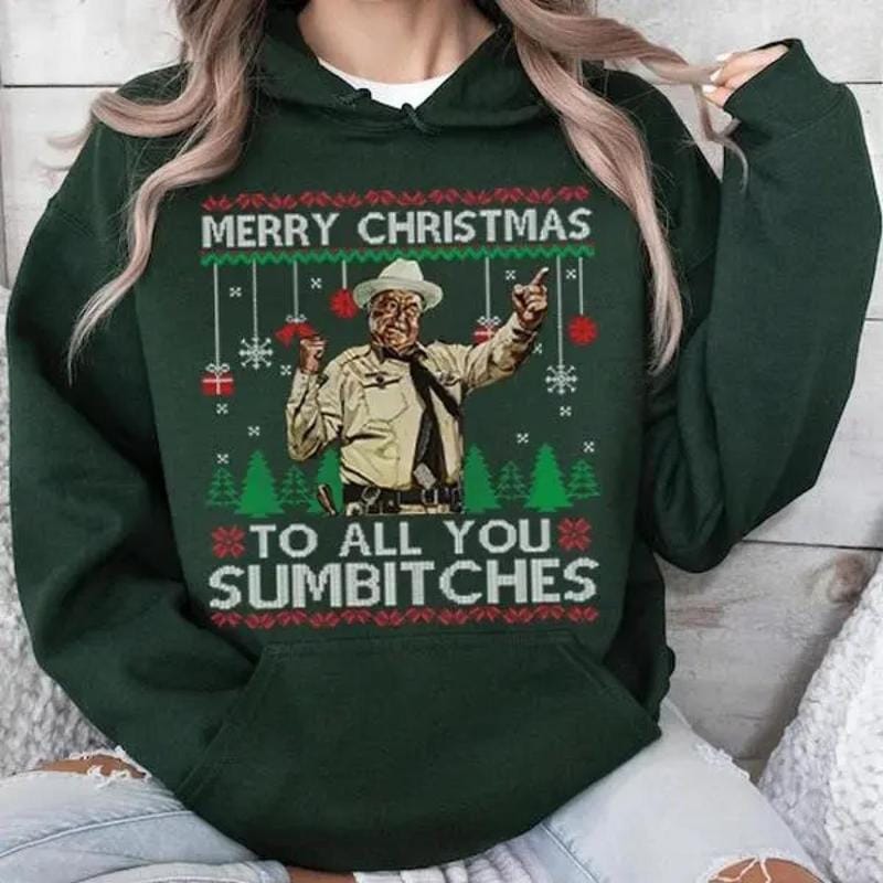 Buf0rd T Merry Christmas T-Shirt, You Sumbtches Sweatshirt Hoodie, Vintage T-Shirt, Movies Quote Unisex TShirt, Soft Cotton