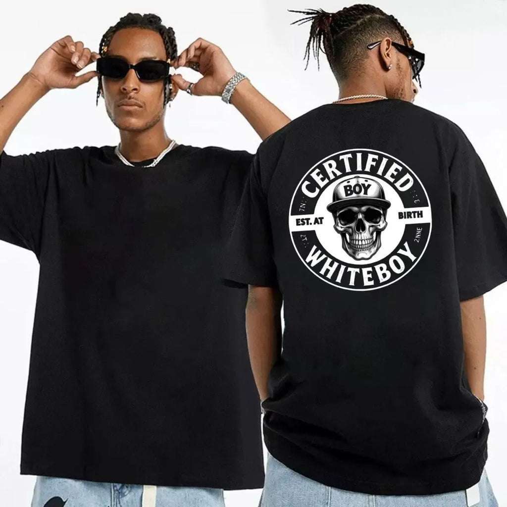 Certified Whiteboy Hoodie Skull Graphic Streetwear