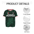 Mexico Soccer Jersey Chichén Itzá Pyramid Retro All Over Print Classic Throwback