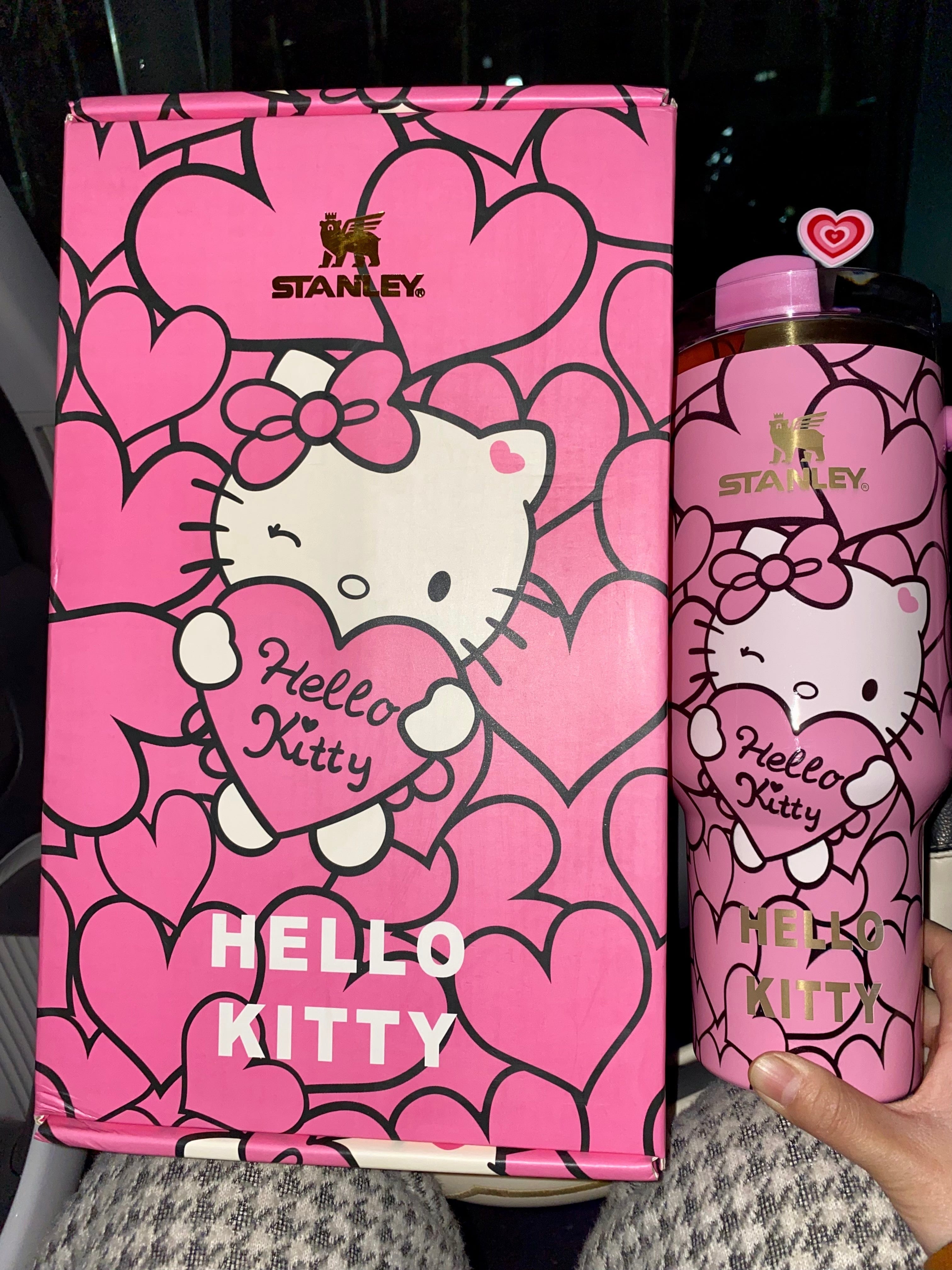 Hello KittyInsulated Cup GiftBox 40OZ IncludeStraw and Topper