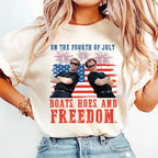 On the Fourth Of July Boats Hoes And Freedom Parody Step Brothers Shirt , Step Brothers T Shirt , Funny 4th Of July Shirt