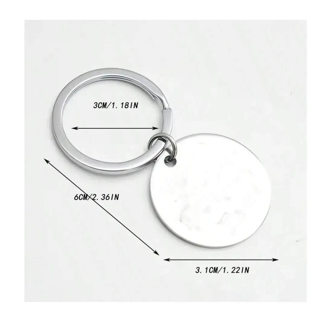 Stainless Steel "Recuerda Que Te Amo Papa" Spanish Phrase Keychain, Father's Day Gift Ideas for Dad, Men's Fashion Car Accessory, Stainless Steel Keychain, Fathers Day Gift Ideas