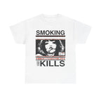 Smoking Kills Retro Manga Style Graphic T-Shirt, Cotton Tee