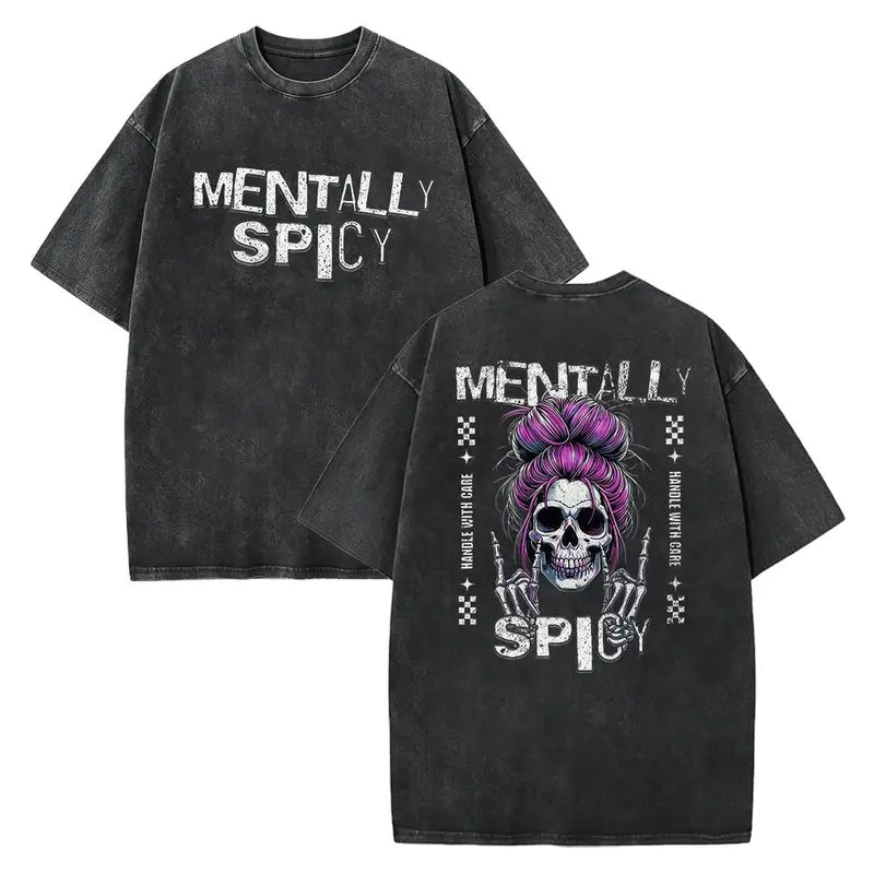 Fiery Soul" Skull — Satirical Dark Humor T-Shirt
