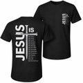 Men's Pure Cotton Short-Sleeve Graphic T-Shirt - Jesus and The Cross Print, Casual Loose Relaxed Fit, Classic Crew-Neck, Breathable Fabric, Streetwear Unisex Piece for Spring Summer Wear, Outdoor Fun