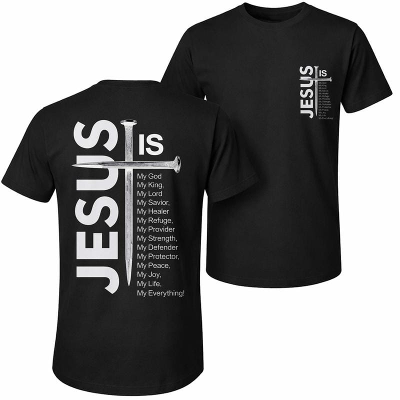 Men's Pure Cotton Short-Sleeve Graphic T-Shirt - Jesus and The Cross Print, Casual Loose Relaxed Fit, Classic Crew-Neck, Breathable Fabric, Streetwear Unisex Piece for Spring Summer Wear, Outdoor Fun