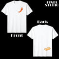 Humorous T-shirt Hot Dog Jumping into Bread Perfect for Summer Barbecues in 2026 Man Man Fun Design