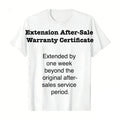 Trendy T-Shirt After-Sale Warranty Certificate PLK0100