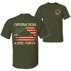 US Air Force B-2 Spirit Patriotic 2-Sided Cotton T-Shirt