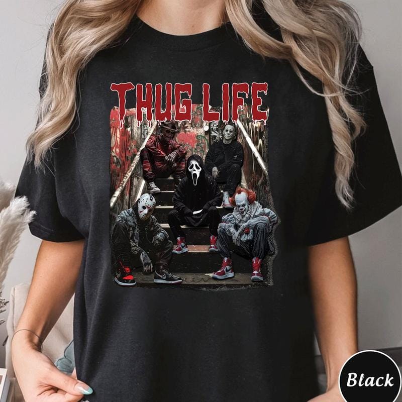 Halloween-Horrorfiguren THUG LIFE Shirt 