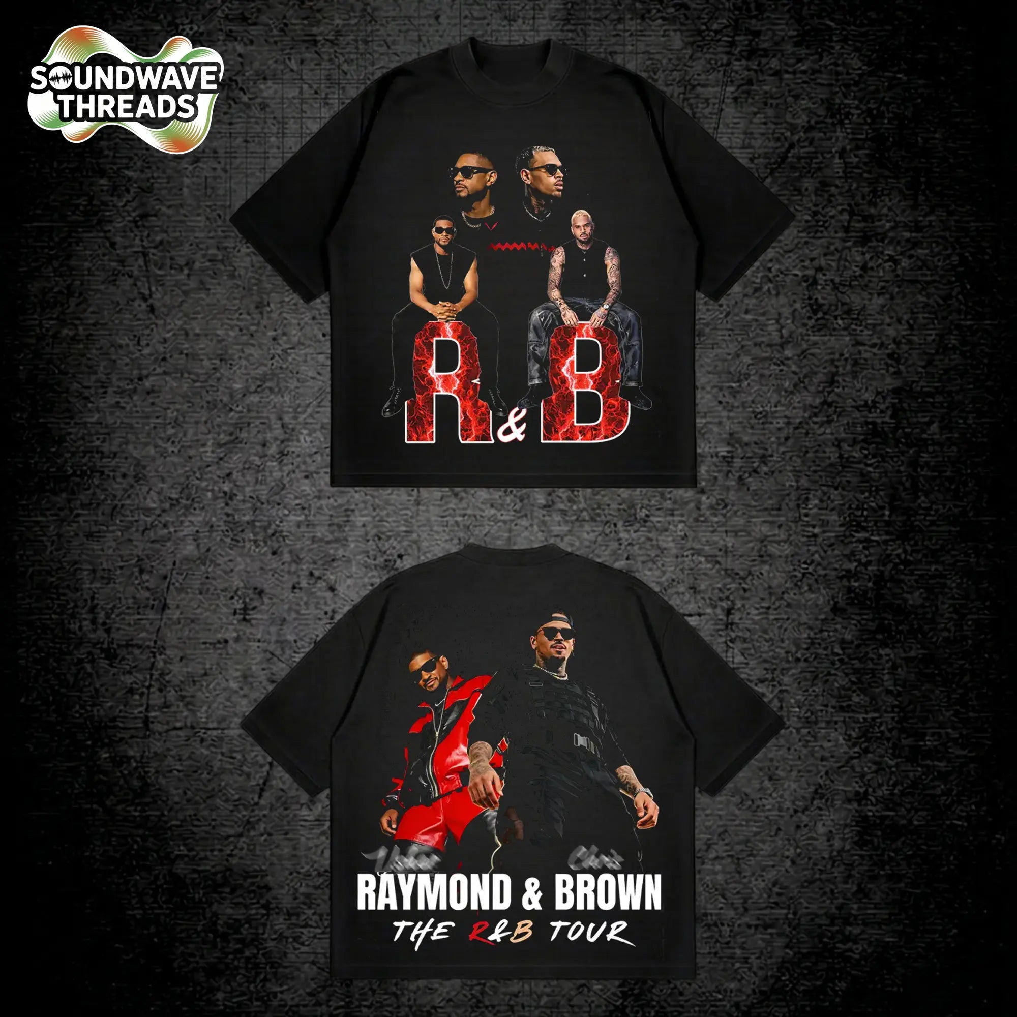 The R&B Tour 2026 : Raymond & Brown V2 Premium Cotton T-Shirt| Vintage Urban Streetwear