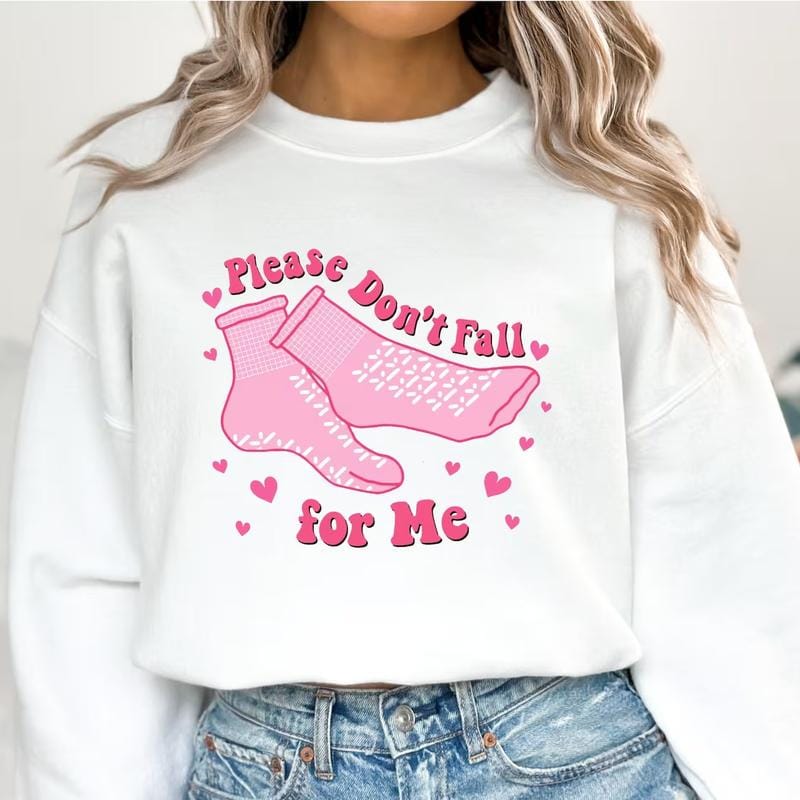 Funny Nurse Sweatshirt, Valentines Sweater orr T-Shirt, Please Don't Fall For Me, Student Nuse Valentine Hoodie