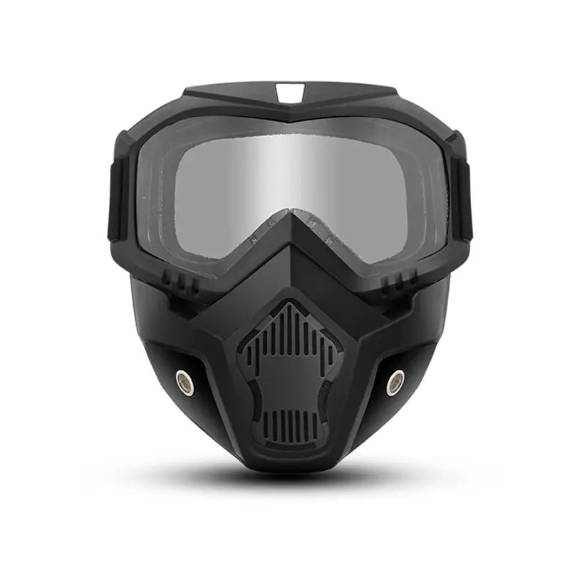 Anti-fog HD Lens Full Face Goggle Detachable Adjustable Ski Mask Comfort Sponge Pad Plastic Material