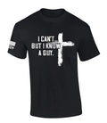 Mens Christian Tshirt I Can't But I Know A Guy Cross Short Sleeve T-shirt Fabric Menswear