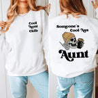 Jemand ist eine coole Tante – Vorder- und Rückseite-Shirt 