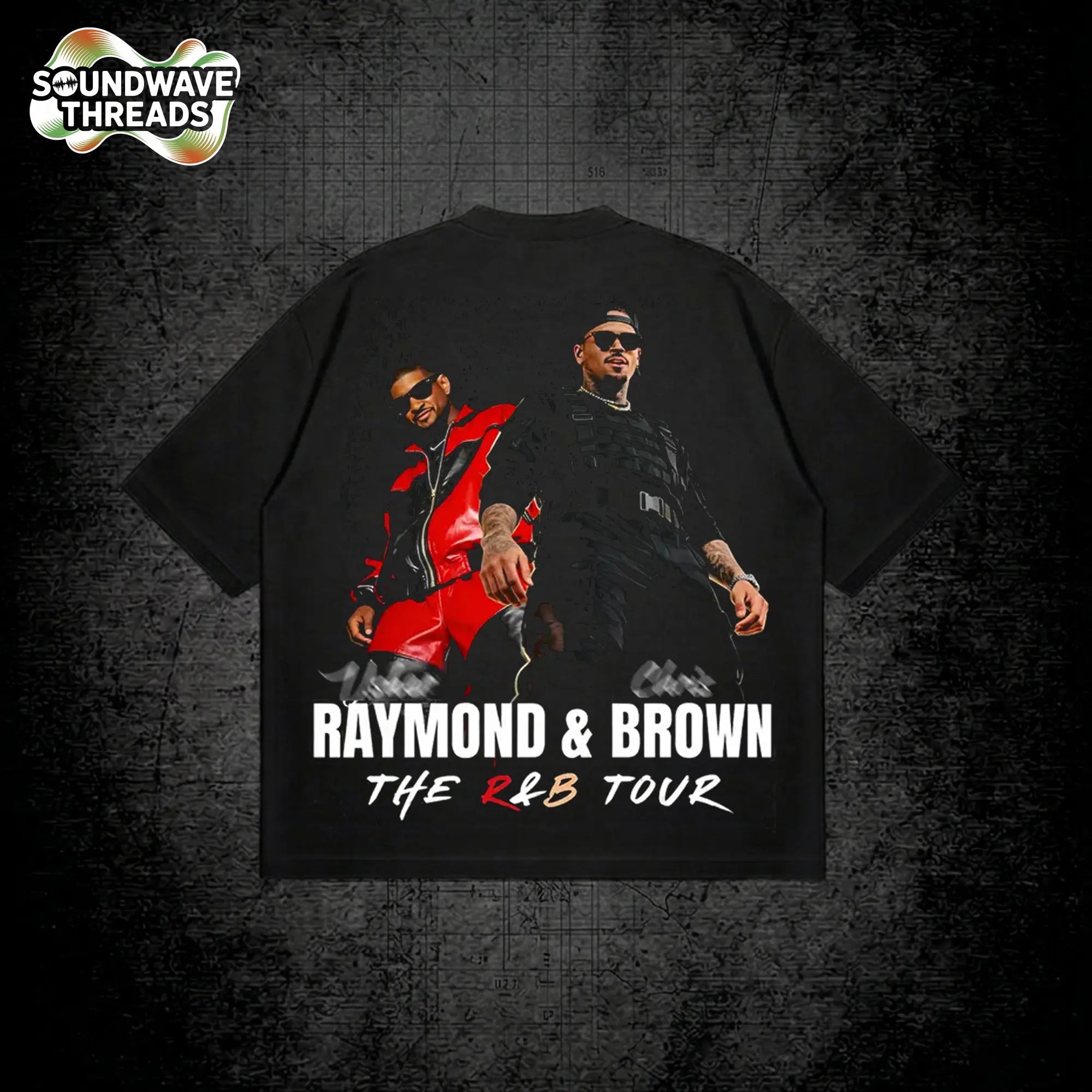 The R&B Tour 2026 : Raymond & Brown V2 Premium Cotton T-Shirt| Vintage Urban Streetwear