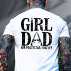 Girl Dad Her Protector Shirt, Dad With Daughter Shirt, Father Daughter Tee, Best Dad Shirt, Protective Father Tee
