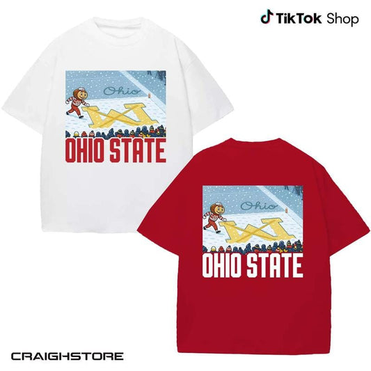 Ohio vs Michigan Rivalry Shirt, Script Ohio on Big M Tshirt Buckeye Fan Erase The M Tee, 2025 OSU Fan Gift